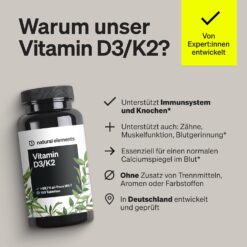 Vitamin D3 + K2 Depot Tabletten