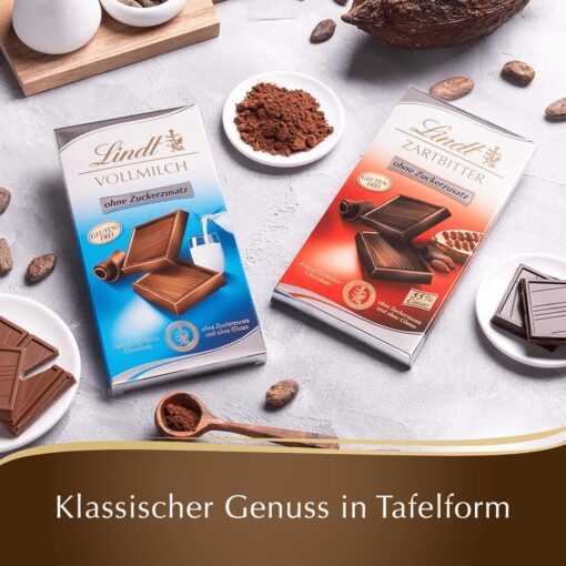 Lindt Schokolade ohne Zuckerzusatz