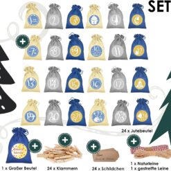 Adventskalender zum Befüllen