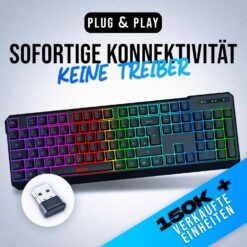 Wireless Gaming Tastatur